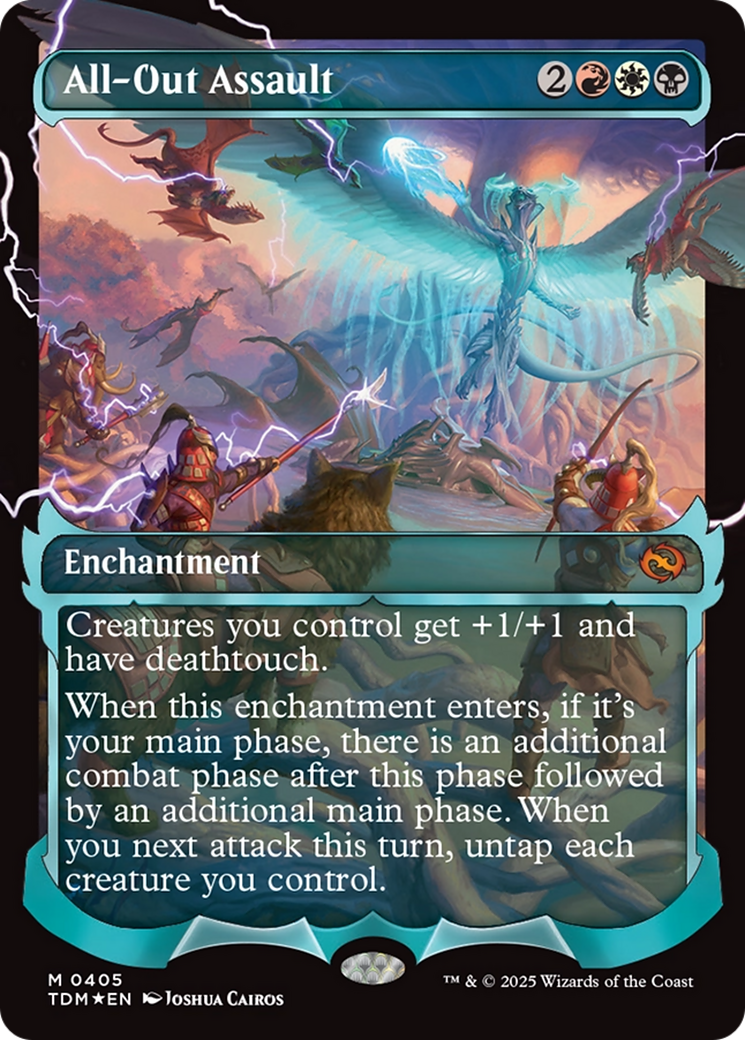 FOIL All-Out Assault (TDM-405) - Tarkir: Dragonstorm - Magic The Gathering
