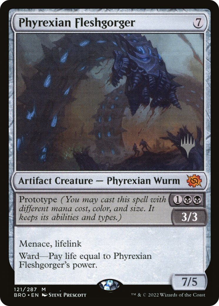 Phyrexian Fleshgorger (PPBRO-121P) - The Brothers' War Promos - Magic The Gathering