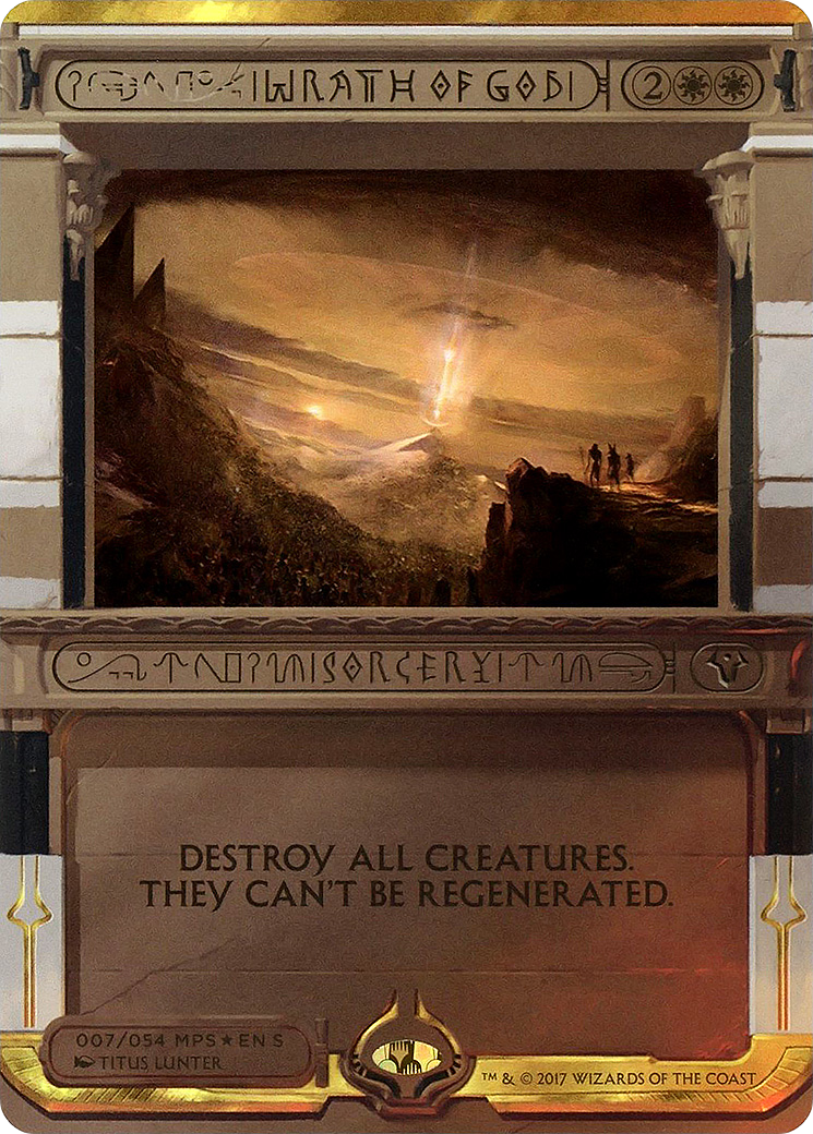 FOIL Wrath of God (MPS2-007) - Amonkhet Invocations - Magic The Gathering