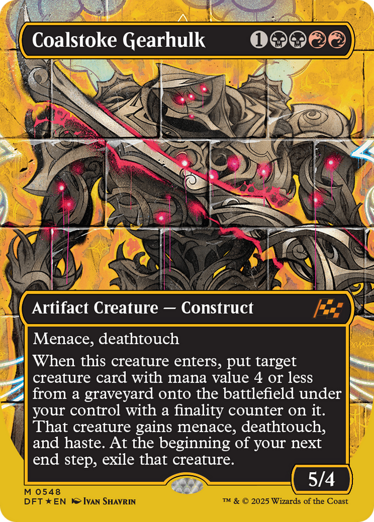 FOIL Coalstoke Gearhulk (DFT-548) - Aetherdrift - Magic The Gathering