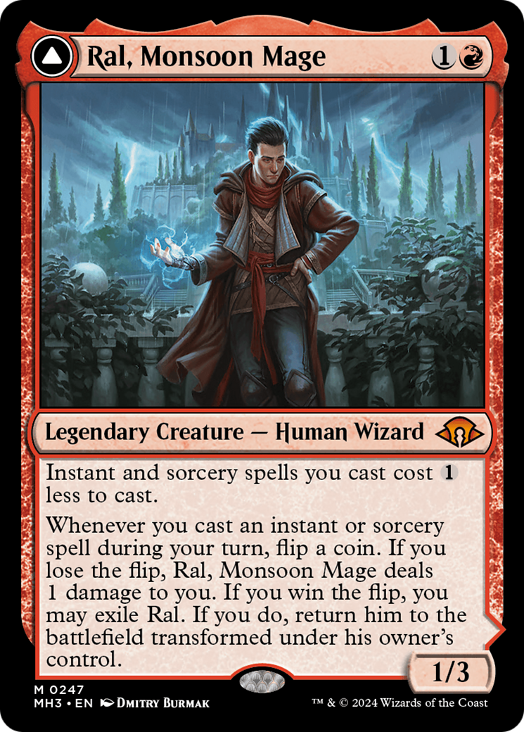 Ral, Monsoon Mage (MH3-247) - Modern Horizons 3 - Magic The Gathering