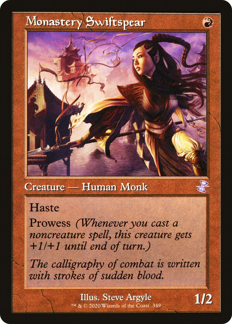 FOIL Monastery Swiftspear (TSR-349) - Time Spiral Remastered - Magic The Gathering
