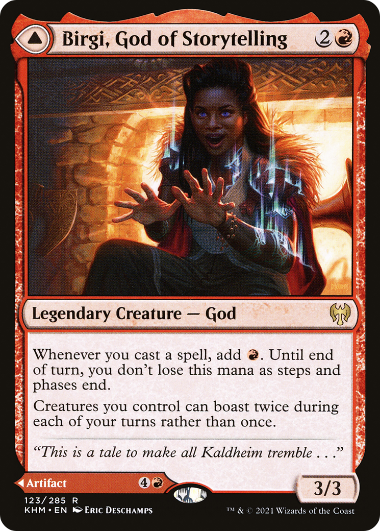 FOIL Birgi, God of Storytelling (KHM-123) - Kaldheim - Magic The Gathering