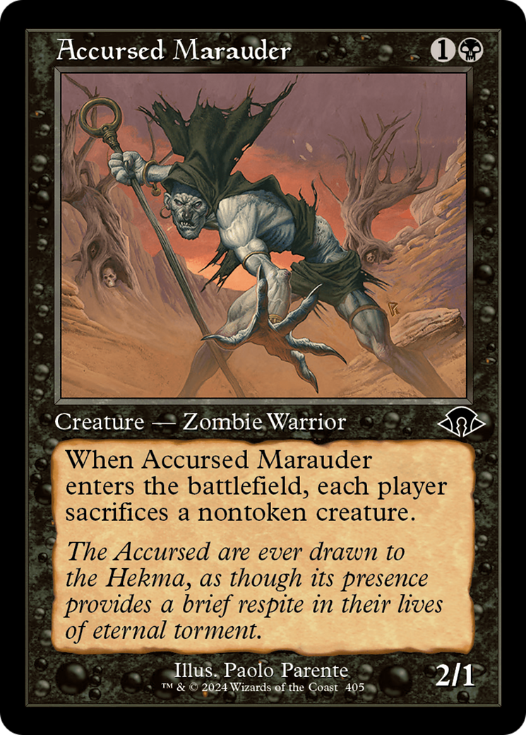 FOIL Accursed Marauder (Retro Frame) (MH3-405) - Modern Horizons 3 - Magic The Gathering