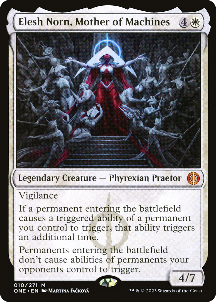 FOIL Elesh Norn, Mother of Machines (ONE-010) - Phyrexia: All Will Be One - Magic The Gathering