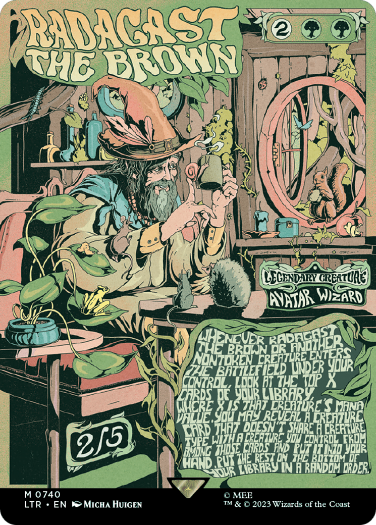Radagast the Brown (Borderless Poster) (LTR-740) - The Lord of the Rings: Tales of Middle-earth - Magic The Gathering