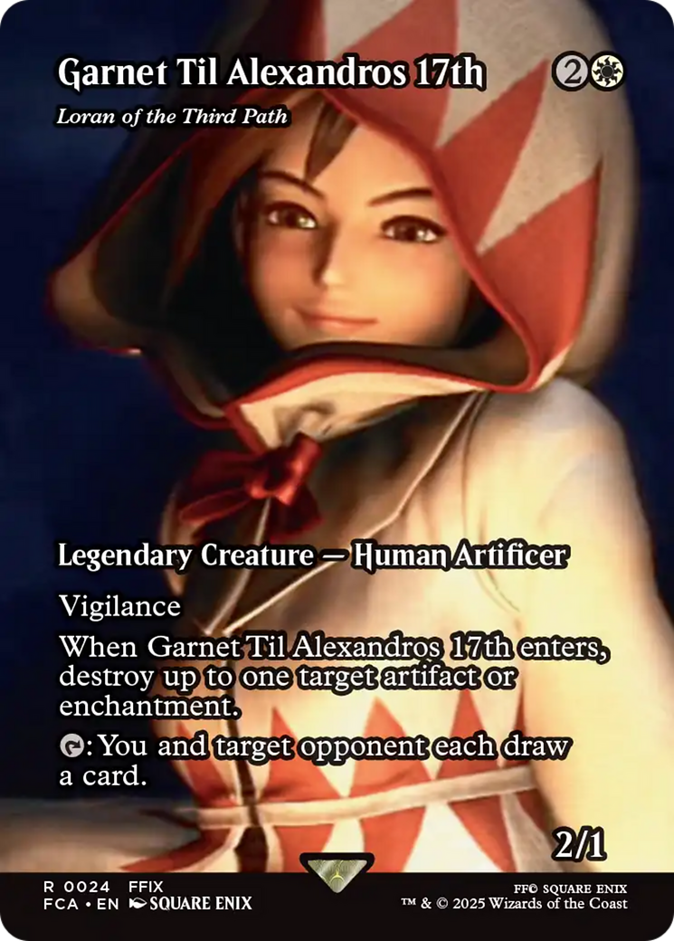 FOIL Garnet Til Alexandros 17th - Loran of the Third Path (Showcase) (FCA-024) - FINAL FANTASY: Through the Ages - Magic The Gathering