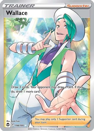 Wallace 194/195 - Pokemon Silver Tempest Holofoil