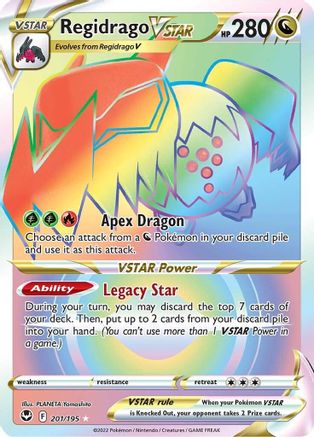 Regidrago VSTAR 201/195 - Pokemon Silver Tempest Holofoil