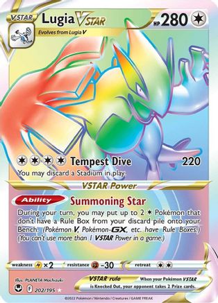 Lugia VSTAR 202/195 - Pokemon Silver Tempest Holofoil