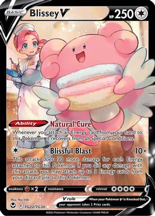 Blissey V TG22/30 - Pokemon Silver Tempest Trainer Gallery Holofoil