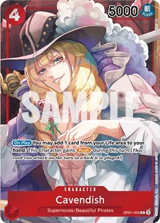 Cavendish Box Topper [OP01-008] One Piece - Romance Dawn