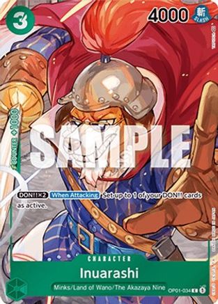 Inuarashi Box Topper [OP01-034] One Piece - Romance Dawn