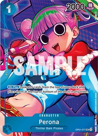 Perona Box Topper [OP01-077] One Piece - Romance Dawn