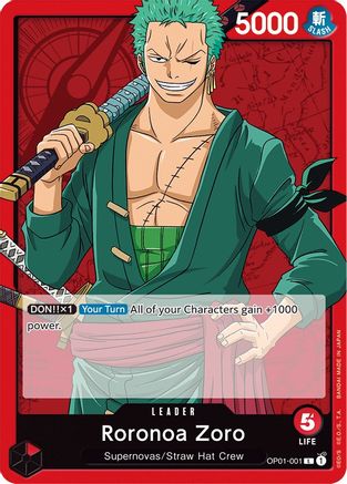 Roronoa Zoro 001 [OP01-001] One Piece - Romance Dawn