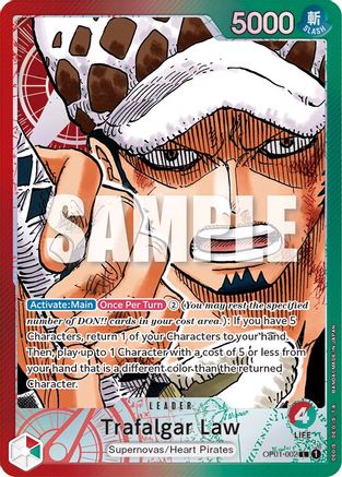 Trafalgar Law 002 Parallel [OP01-002] One Piece - Romance Dawn