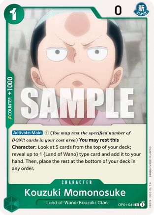 Kouzuki Momonosuke [OP01-041] One Piece - Romance Dawn