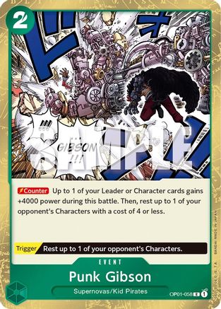 Punk Gibson [OP01-058] One Piece - Romance Dawn