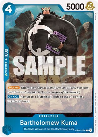 Bartholomew Kuma [OP01-074] One Piece - Romance Dawn
