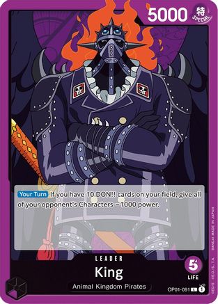 King 091 [OP01-091] One Piece - Romance Dawn