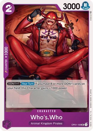 WhosWho (OP01-109)  Romance Dawn - One Piece