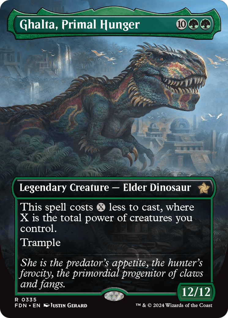 FOIL Ghalta, Primal Hunger (FDN-335) - Foundations - Magic The Gathering