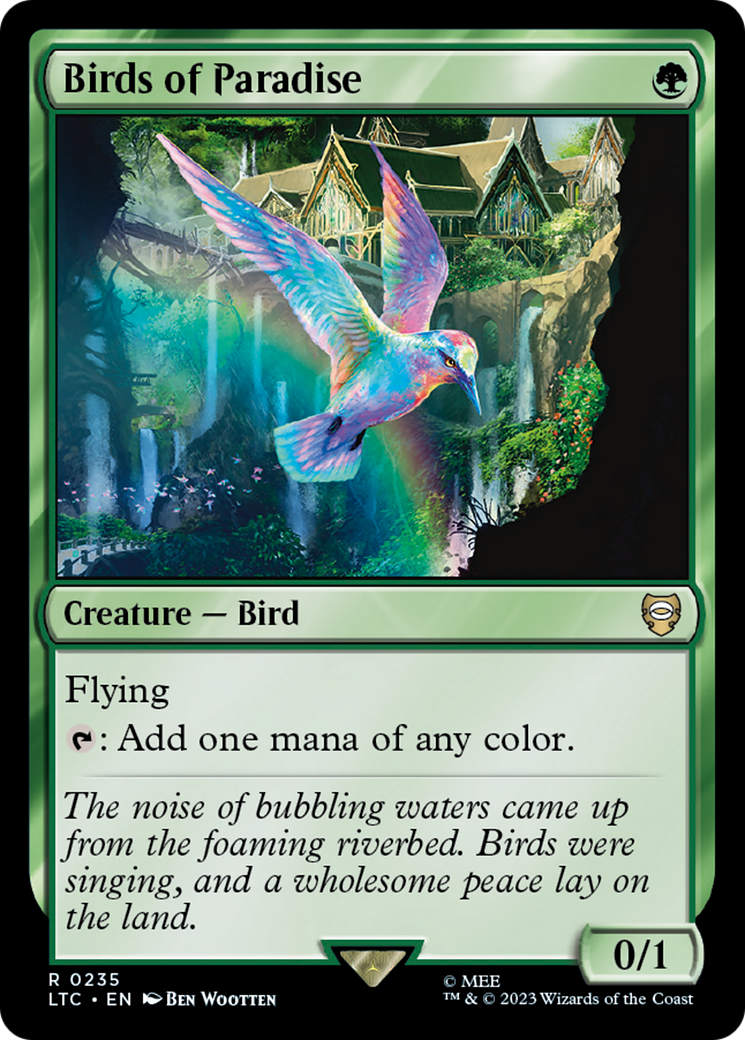 Birds of Paradise (LTC-235) - Tales of Middle-earth Commander - Magic The Gathering