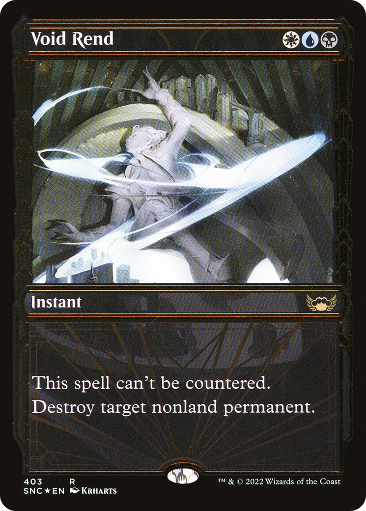 FOIL Void Rend (Gilded Foil) (SNC-403) - Streets of New Capenna - Magic The Gathering