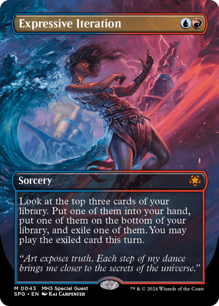 Expressive Iteration (Borderless) (SPG-043) - Special Guests - Magic The Gathering