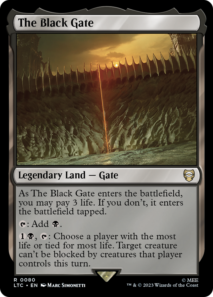 The Black Gate (LTC-080) - Tales of Middle-earth Commander - Magic The Gathering