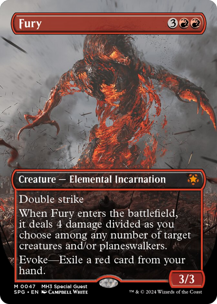 Fury (Borderless) (SPG-047) - Special Guests - Magic The Gathering