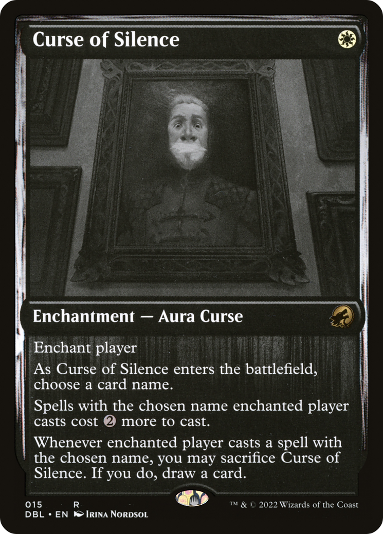 FOIL Curse of Silence (DBL-015) - Innistrad: Double Feature - Magic The Gathering