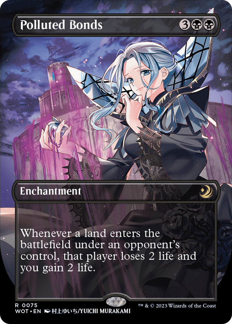 Polluted Bonds (Anime Borderless) (WOT-075) - Wilds of Eldraine: Enchanting Tales - Magic The Gathering