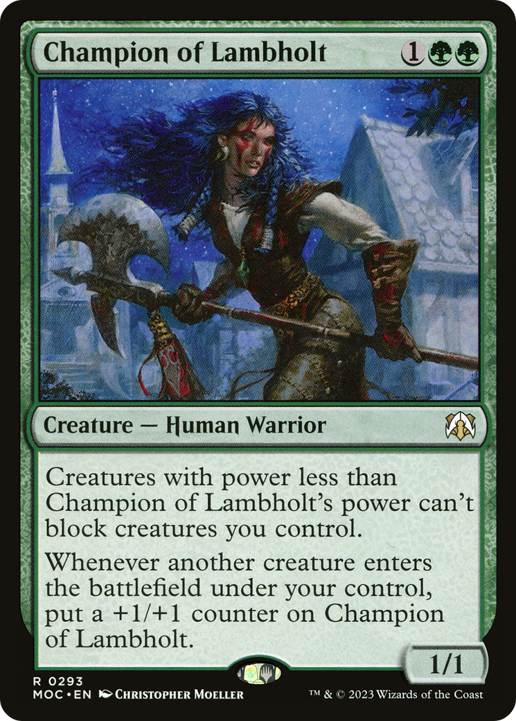 Champion of Lambholt (MOC-293) - March of the Machine Commander - Magic The Gathering