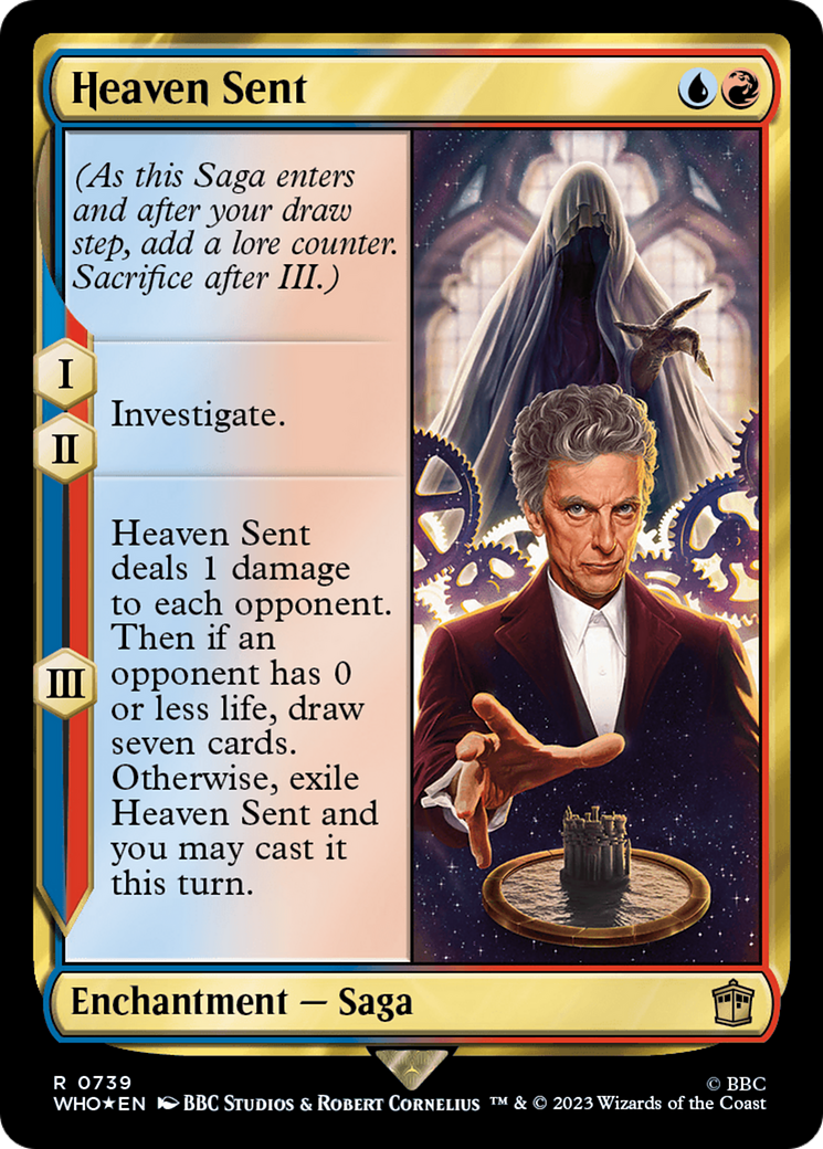 FOIL Heaven Sent (Surge Foil) (WHO-739) - Doctor Who - Magic The Gathering
