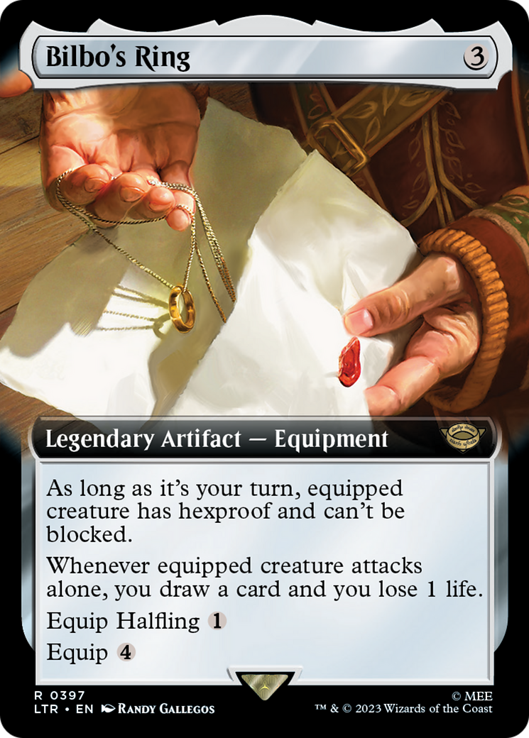 Bilbo's Ring (Extended Art) (LTR-397) - The Lord of the Rings: Tales of Middle-earth - Magic The Gathering
