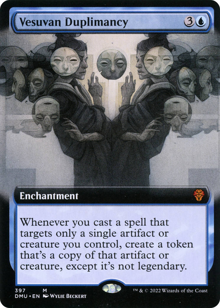 FOIL Vesuvan Duplimancy (Extended Art) (DMU-397) - Dominaria United - Magic The Gathering