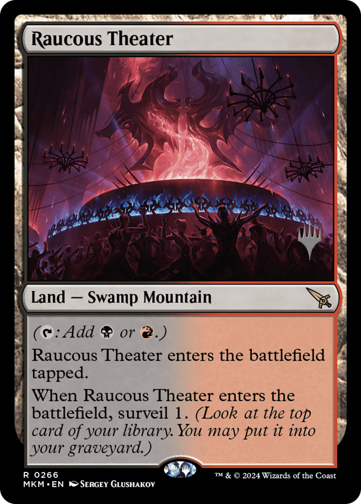 FOIL Raucous Theater (PPMKM-266P) - Murders at Karlov Manor Promos - Magic The Gathering