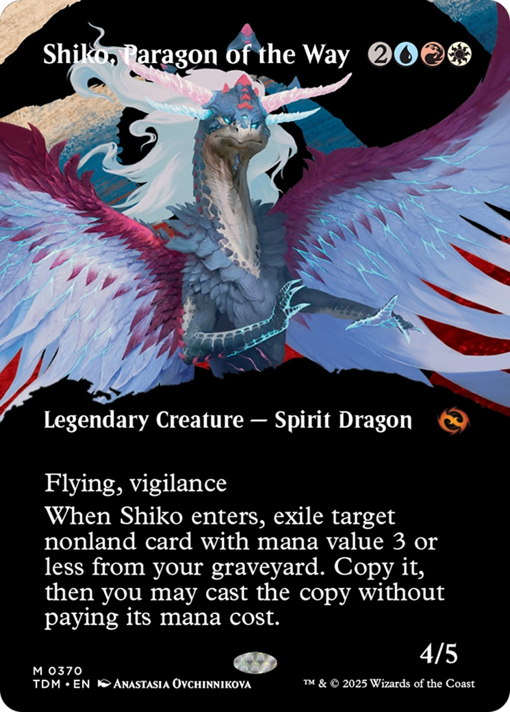 Shiko, Paragon of the Way (TDM-370) - Tarkir: Dragonstorm - Magic The Gathering