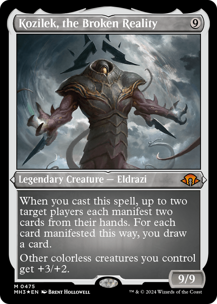 FOIL Kozilek, the Broken Reality (MH3-475) - Modern Horizons 3 - Magic The Gathering