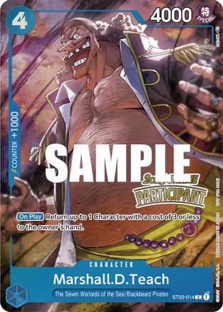 Marshall.D.Teach (Online Regional 2023) [Participant] (ST03-014) - One Piece Promotion Cards