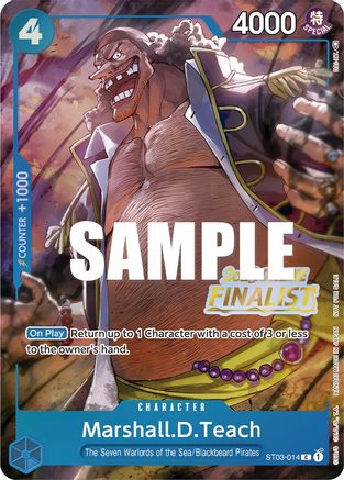 Marshall.D.Teach (Online Regional 2023) [Finalist] (ST03-014) - One Piece Promotion Cards