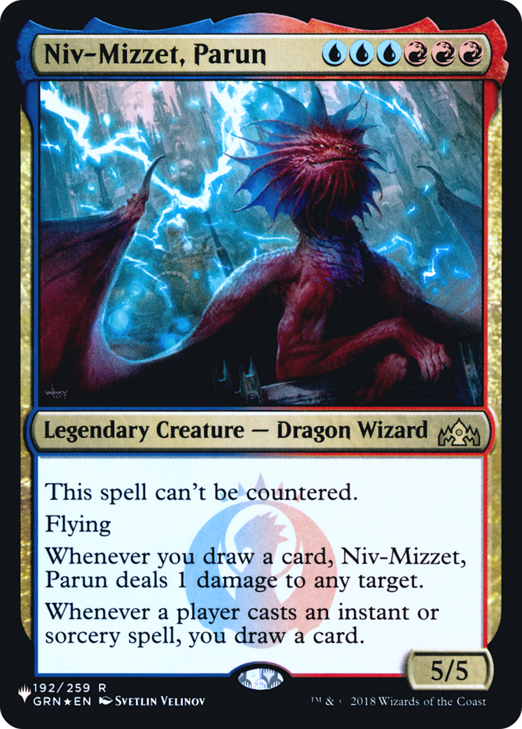 FOIL Niv-Mizzet, Parun (LIST-GRN-192) - The List - Magic The Gathering