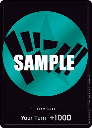 DON!! Card (Teal) - One Piece Promotion Cards