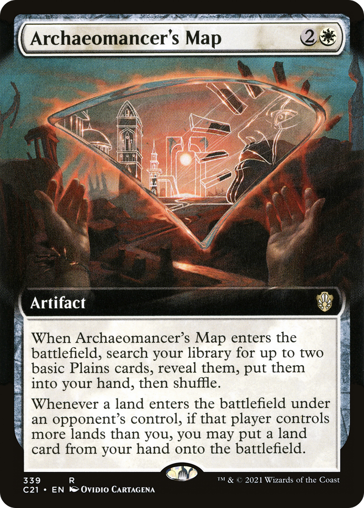 Archaeomancer's Map (Extended Art) (C21-339) - Commander 2021: (Extended Art) - Magic The Gathering