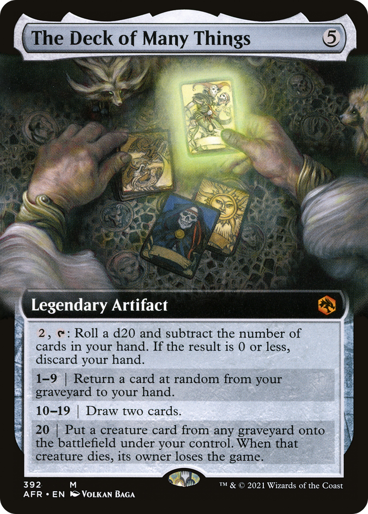 The Deck of Many Things (Extended Art) (AFR-392) - Adventures in the Forgotten Realms - Magic The Gathering