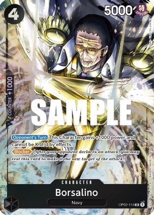Borsalino (Alternate Art) [OP02-114] One Piece - Paramount War