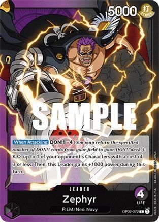 Zephyr [OP02-072] One Piece - Paramount War