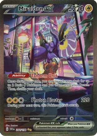 Miraidon ex - 244/198 (244) [SV1] Pokemon SV01: Scarlet & Violet Base Set