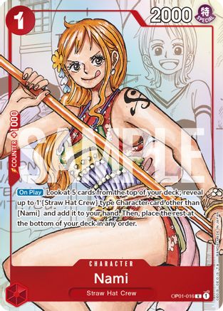Nami - OP01-016 (Alternate Art) (OP01-016) - One Piece Promotion Cards